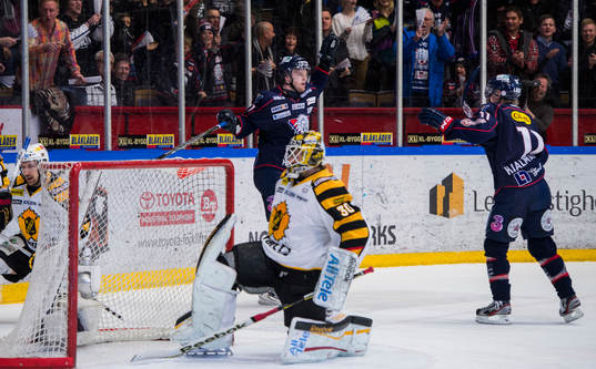 Carl Södergren och Simon Hjalmarsson, Linköping jublar