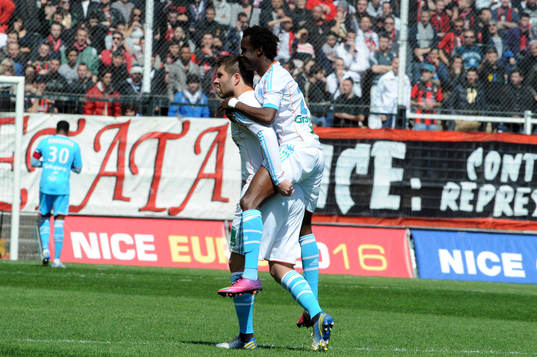 Joie Andre Pierre GIGNAC / Modou SOUGOU - 31.03.2013 - Nice
