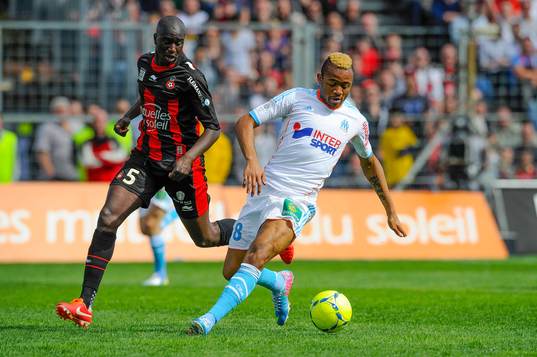 Kevin GOMIS / Jordan AYEW - 31.03.2013 - Nice / Marseille -