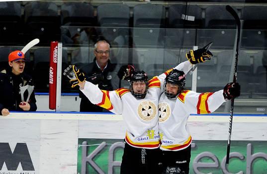 Jubel 0-2 målet med Brynäs nr 42 David Westlund