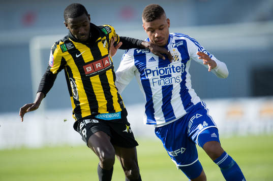 Dioh Williams, Häcken. Mikael Dyrestam, IFK Göteborg
