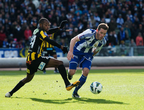 Rene Makondele, Häcken. Emil Salomonsson, IFK Göteborg