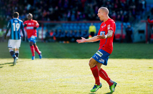 Mattias Lindström, Helsingborg, jublar