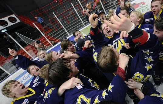 Vilt segerfirande för HV71