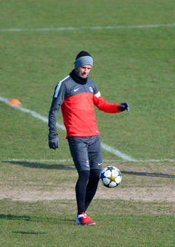 David BECKHAM - 01.04.2013 - Entrainement Paris Saint