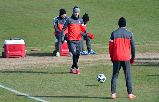 David BECKHAM - 01.04.2013 - Entrainement Paris Saint
