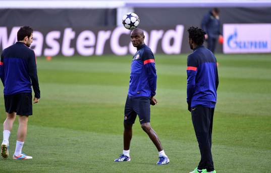 Eric ABIDAL - 01.04.2013 - Entrainement Barcelone avant PSG