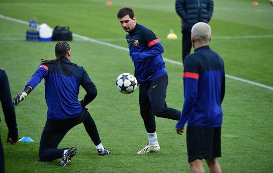 Bläddra bland fler bilder av Fotboll, Barcelona, träning