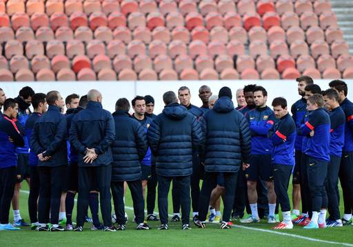 Groupe Barcelone - 01.04.2013 - Entrainement Barcelone