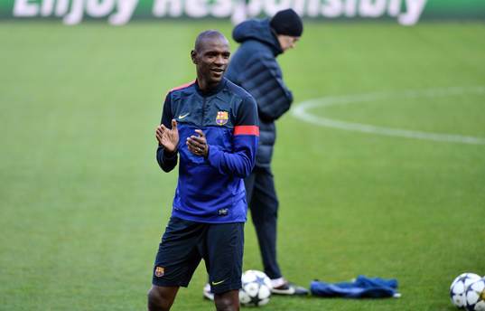 Eric ABIDAL / Tito VILANOVA - 01.04.2013 - Entrainement