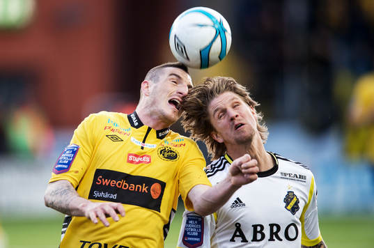 Nickduell mellan James Keene, Elfsborg, och Martin