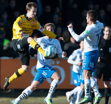 Andreas Blomqvist, Mjällby mot Christopher Telo,