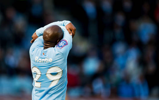 Tokelo Rantie, Malmö FF, deppar