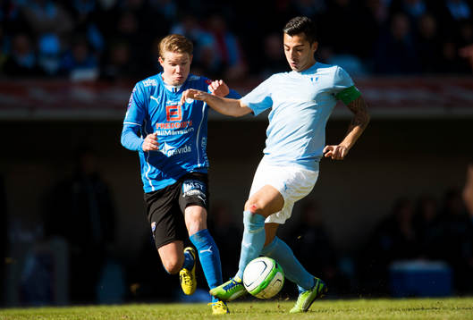 Johan Blomberg, Halmstad, Jiloan Hamad, Malmö FF