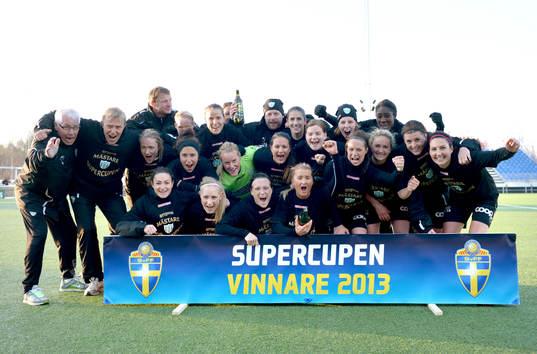 Fotboll, dam, Supercupen final, Tyresö - Göteborg /