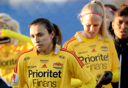 Fotboll, dam, Supercupen final, Tyresö - Göteborg /