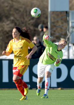 Fotboll, dam, Supercupen final, Tyresö - Göteborg /