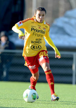 Fotboll, dam, Supercupen final, Tyresö - Göteborg /