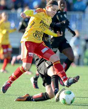 Fotboll, dam, Supercupen final, Tyresö - Göteborg /