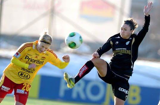 Fotboll, dam, Supercupen final, Tyresö - Göteborg /