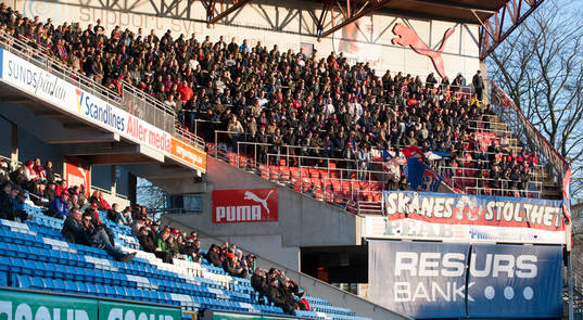 Andra halvlek, HIF-supportrarnas läktare