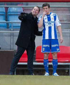 Mikael Stahre, tränare, IFK Göteborg och Hannes Stiller