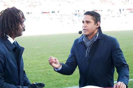 David Fjäll och Daniel Nannskog, TV-reporter,