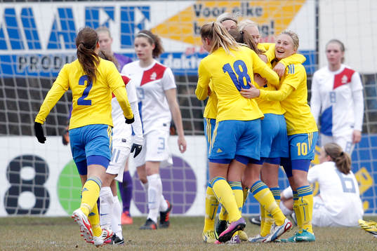 Fotboll, UEFA Championship, U19, Dam, Nederländerna -