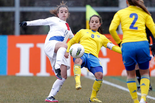 Fotboll, UEFA Championship, U19, Dam, Nederländerna -