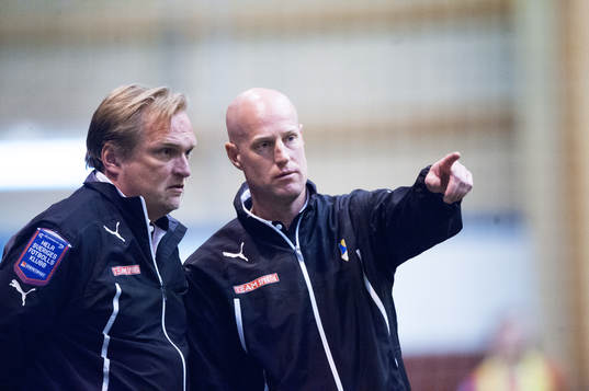 Andreas Thomsson och Jörgen Petersson, tränare, Öster
