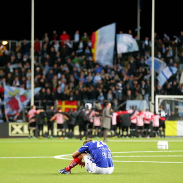 Åtvidaberg 24 Tom Pettersson deppar medan Malmö FF jublar