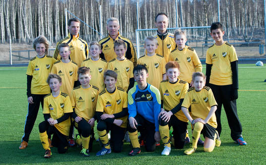 Främre raden fr.v.:	Lucas Johnsson, Theo Nilsson, Casper