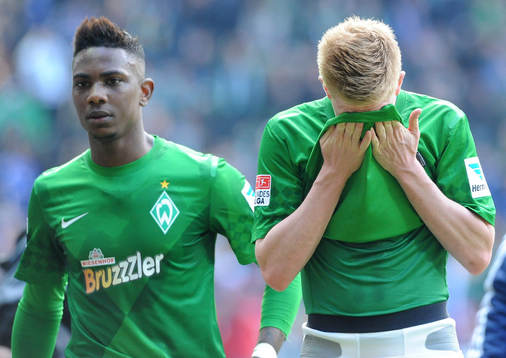 v.l. Eljero Elia, Kevin de Bruyne (Bremen)