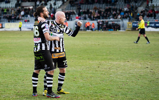 Patrik Åström, Max Mölder, Landskrona BOIS, jublar