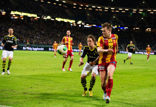 Martin Lorentzson, AIK, och Sebastian Rajalakso, Syrianska
