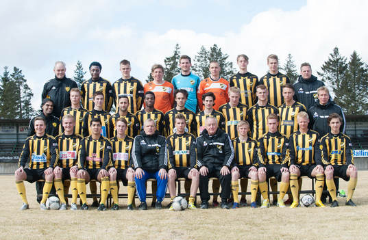 Främre raden fr.v.: Danny Gunnarsson, Linus Svensson,