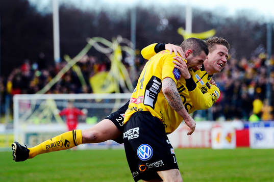 James Keene, Elfsborg har gjort 0-1, Marcus Rohdén ger