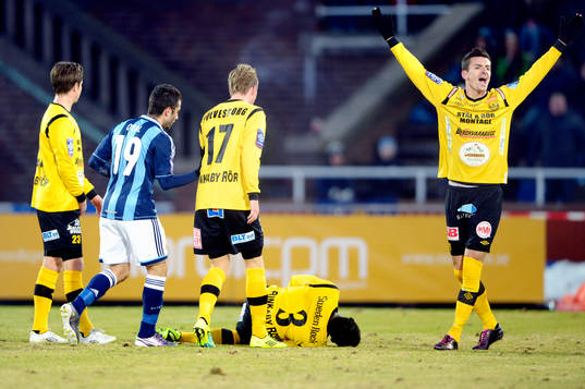 Gbenga Arokoyo, Mjällby faller ihop