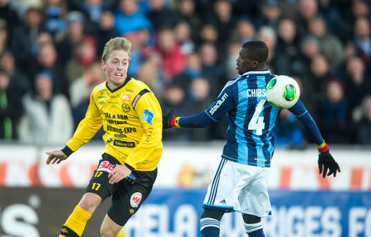 Robin Strömberg, Mjällby rundar Yussif Chibsah,