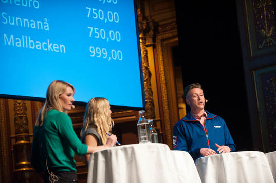 Hanna Marklund och Anna Brolin och Stefan Edberg