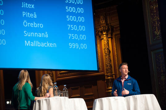 Hanna Marklund och Anna Brolin och Stefan Edberg
