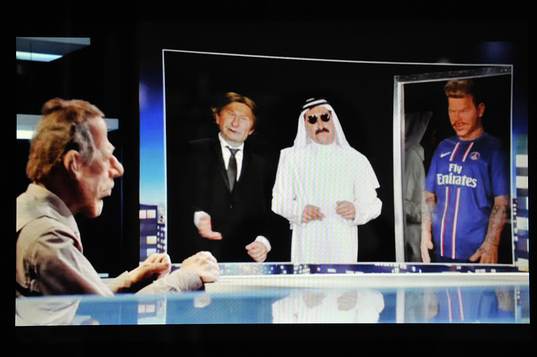 LEONARDO / Prince Al Thani / David BECKHAM - 09.04.2013 -