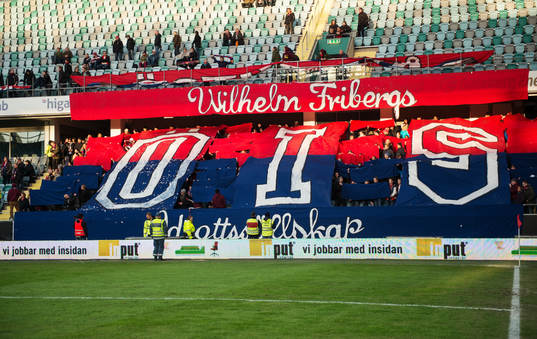 Örgryteklackens tifo innan match