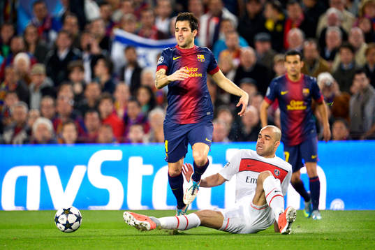 Fotboll, Champions League, kvartsfinal, Barcelona - Paris