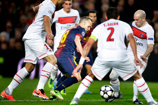 Fotboll, Champions League, kvartsfinal, Barcelona - Paris