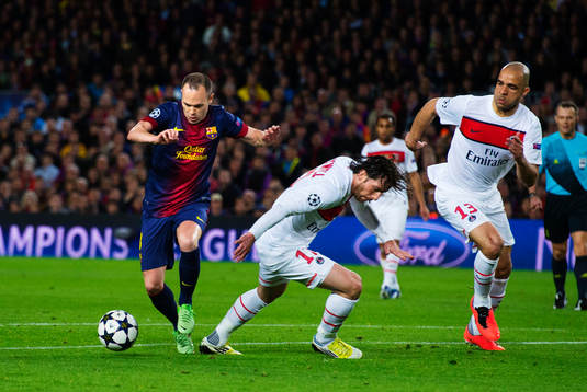 Fotboll, Champions League, kvartsfinal, Barcelona - Paris