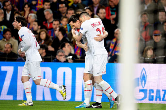Fotboll, Champions League, kvartsfinal, Barcelona - Paris