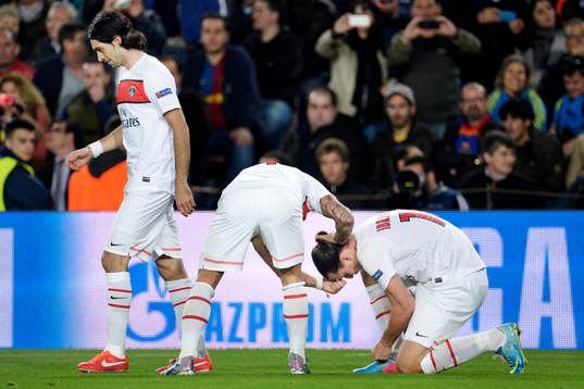 Fotboll, Champions League, kvartsfinal, Barcelona - Paris