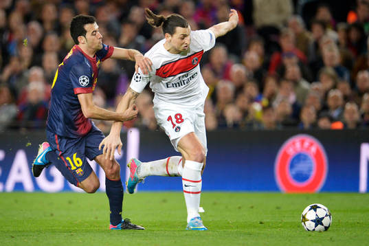 Fotboll, Champions League, kvartsfinal, Barcelona - Paris