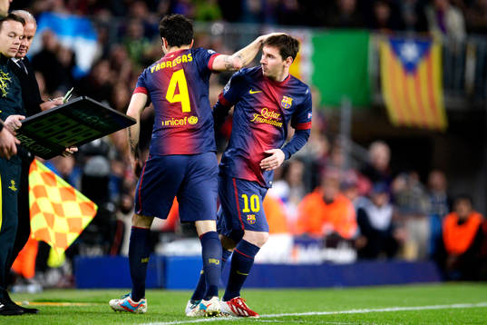 Fotboll, Champions League, kvartsfinal, Barcelona - Paris